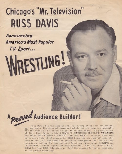 “This is Russ Davis, ringside, International Amphitheatre Chicago…”