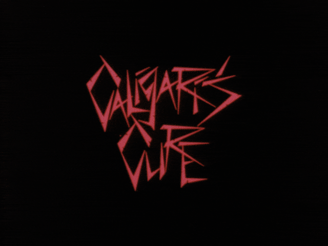 Caligaris Cure Title Card Gif Web