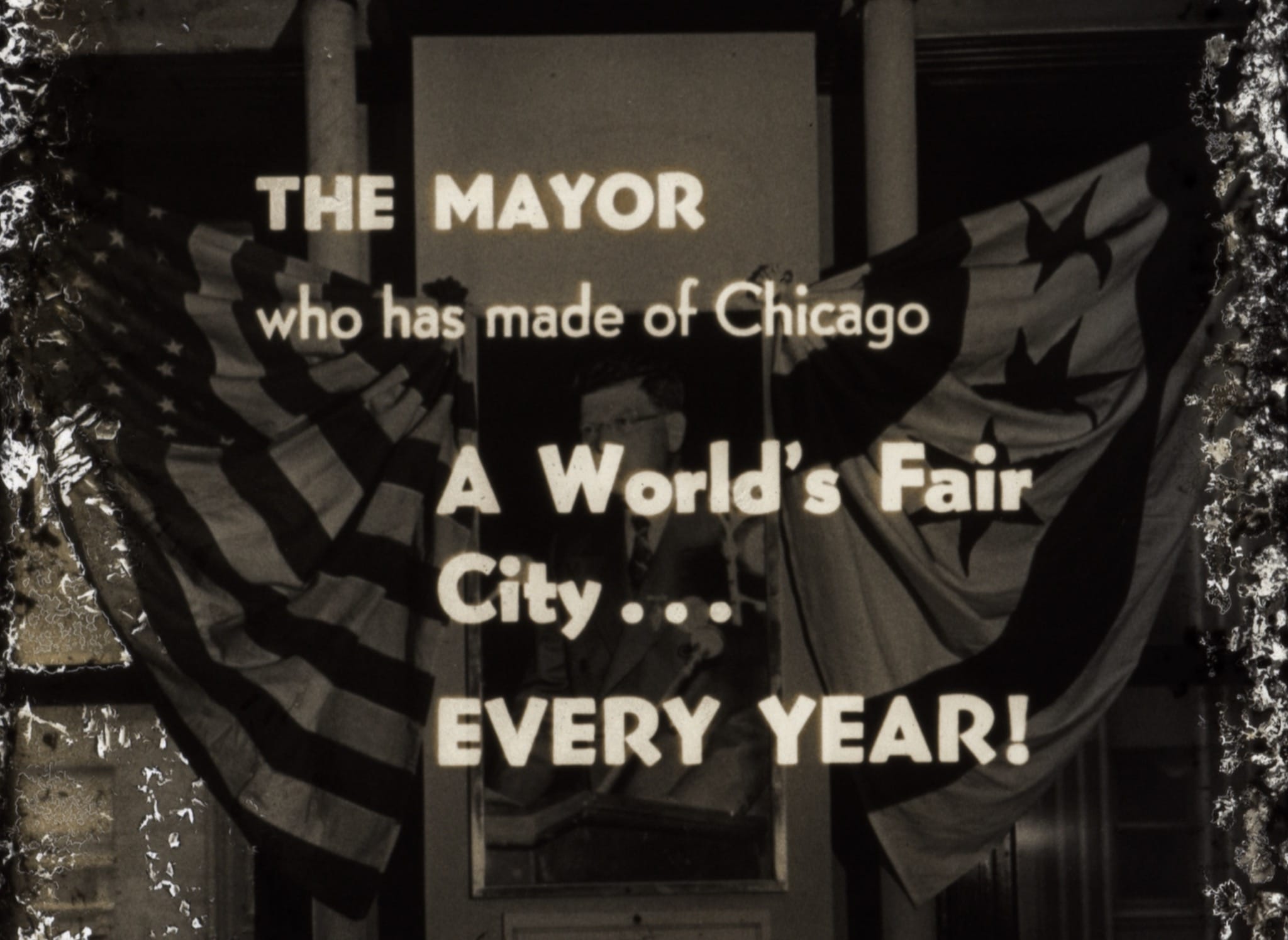 still from Mayor Edward J. Kelly campaign ad